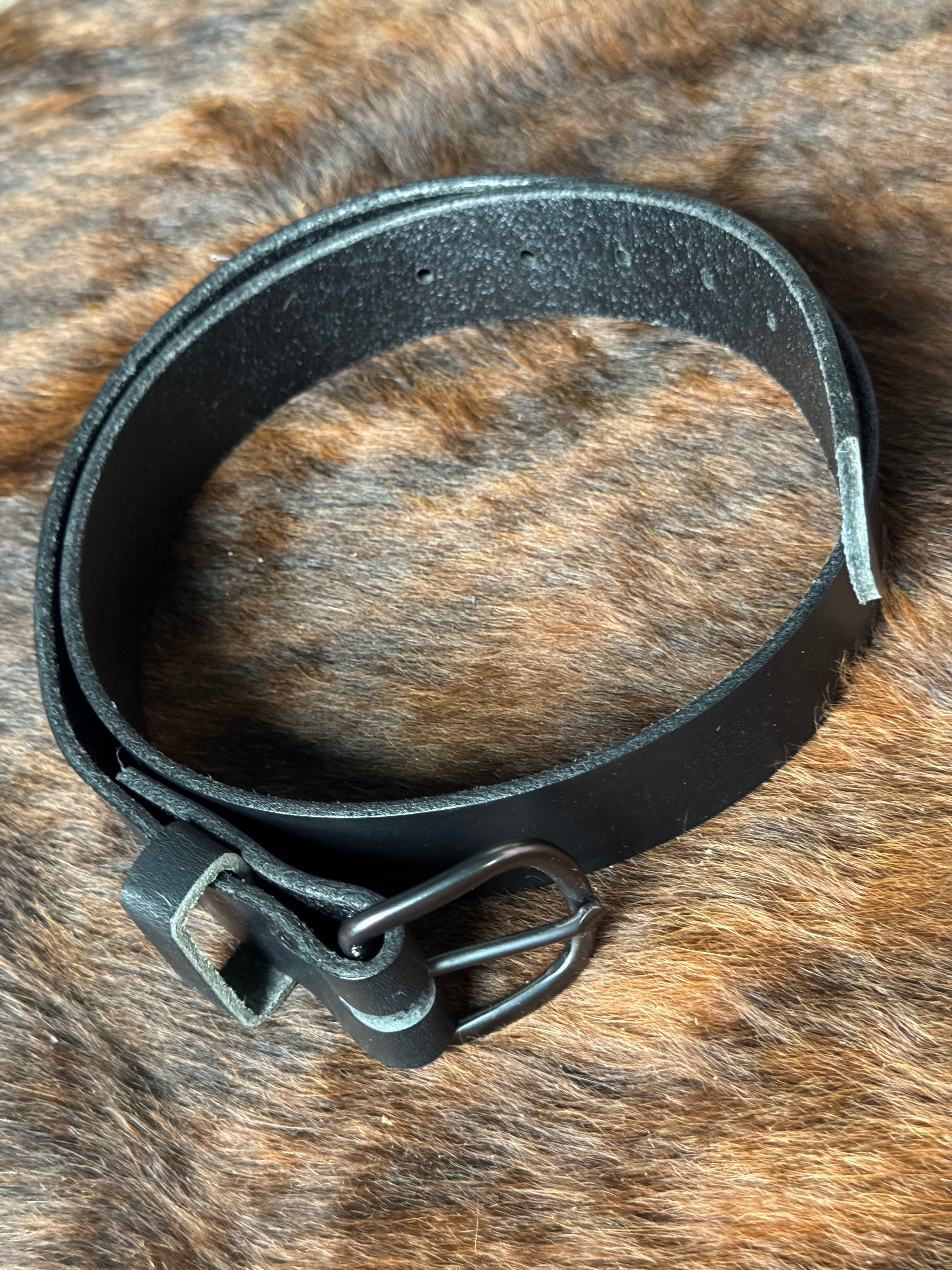 Full Grain Black Belt